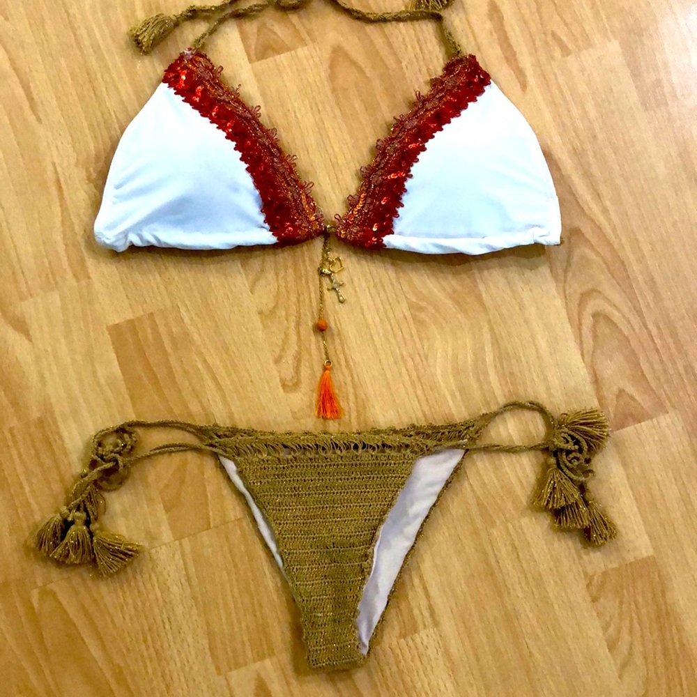 Hand Made String Sequenced Bikini